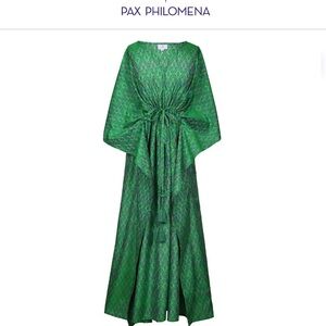 Pax Philomena luxury green caftan